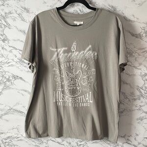 Maurices XL Gray Thunder Music Festival Tee